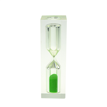 Three-minute timer hourglass
