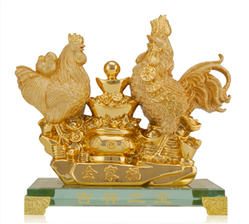 The Rooster Golden Lucky Decoration
