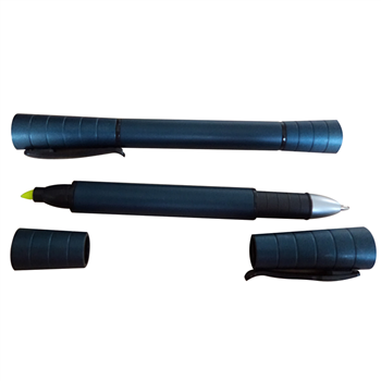 Dual-use Highlighter and Rollerball Pen