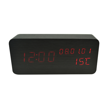 LED  Wooden Clock