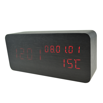 LED  Wooden Clock