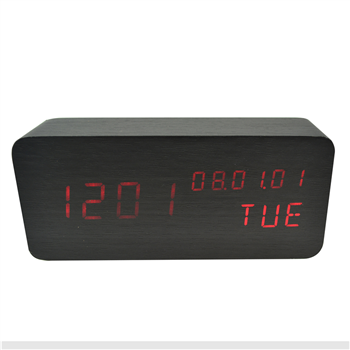 LED  Wooden Clock