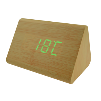 Regular Triangle Wooden Clock