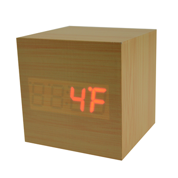 Square Wooden Clock