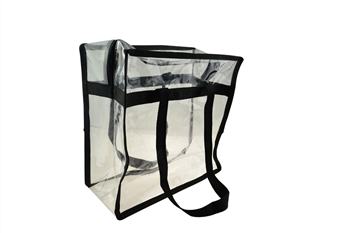 Clear PVC Zippered Tote Bag
