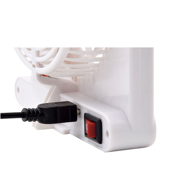 Rechargeable USB Mini desk Fan with pen holder