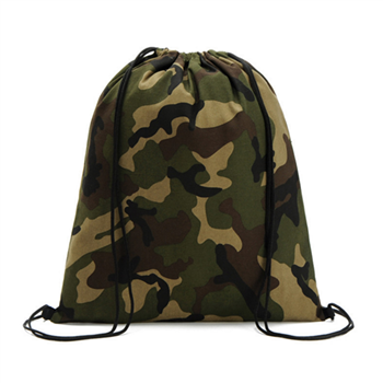 Camo Drawstring Backpack