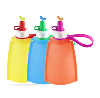 10OZ Children Collapsible Silicone Water Bottle