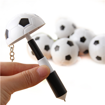 A ball-shaped ballpoint pen.