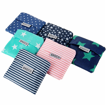 Reusable Folding Shopping Bag with Pouch