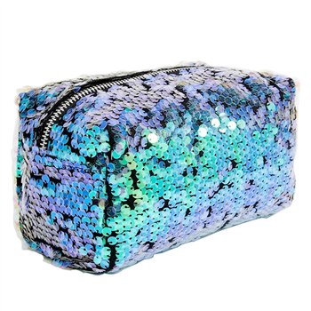 Magic Sequin Zippered Cosmetic Bag