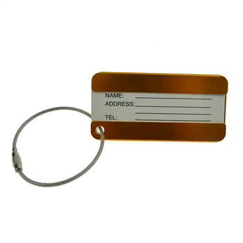 Durable Symmetrical Aluminum Luggage Tag
