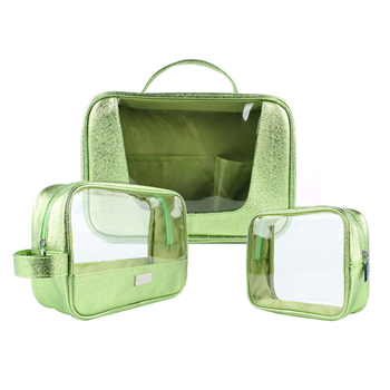 3 Pack PVC Cosmetic Bags 