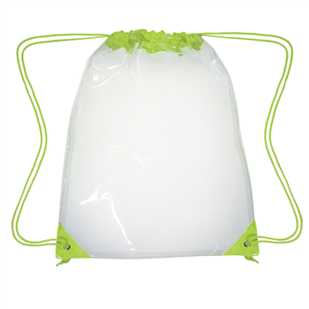 Clear PVC Drawstring Bag