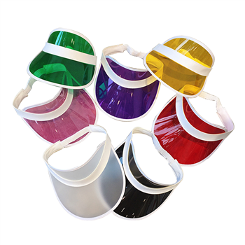 Assorted Clear PVC Visor Custom Hat