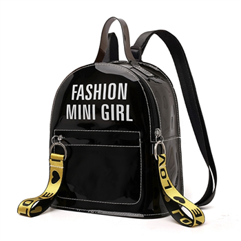 Transparent PVC small backpack