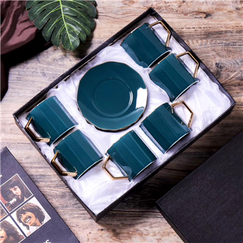 12-in-1 Ceramic Cup&Saucer Set