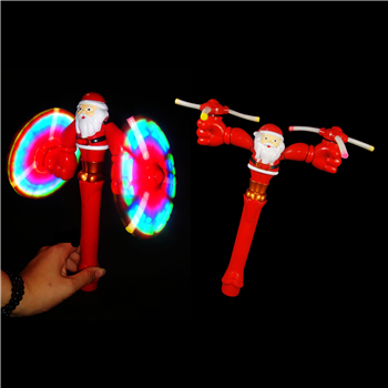 Flashing LED  Santa Claus Windmill