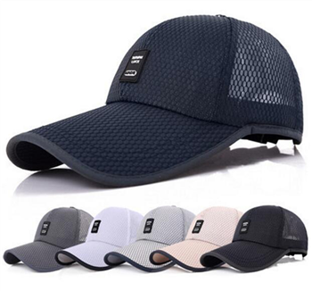 Long Brim Mesh Cover Baseball Hat