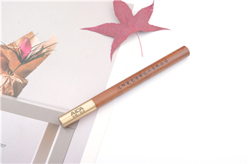 Wood Design Ballpen with Gold Cap