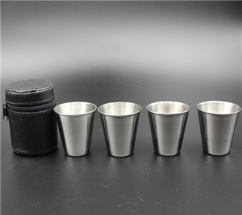 6oz Stainless Steel Drinking Cup Set