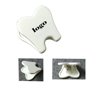 Plastic Tooth-Shaped Letter /Ticket Clip