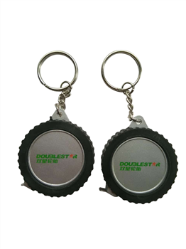 Tyre Shape Tape Measure W/Key Ring（Steel Tape)