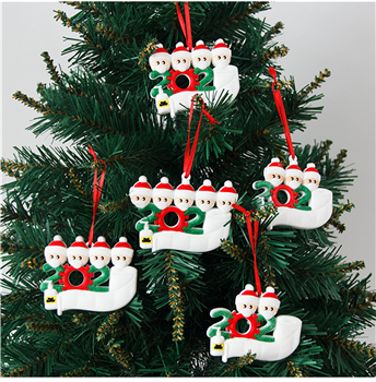 Custom Shaped Christmas Greetings Pendant