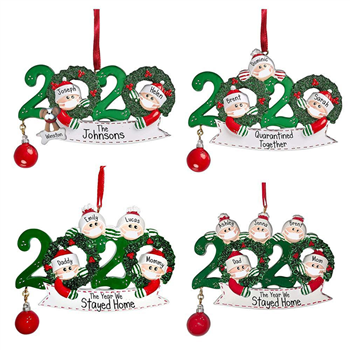 Custom Shaped Christmas Greetings Pendant