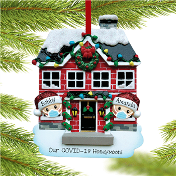Custom Shaped Christmas Greetings Pendant