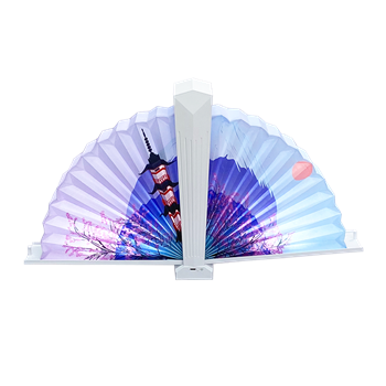 Fan Shape USB Rechargeable Table Lamp