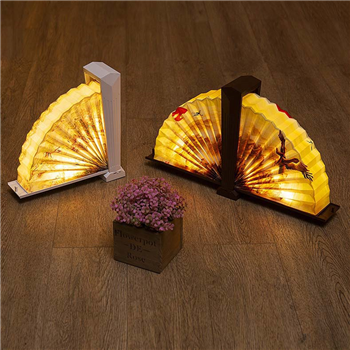 Fan Shape USB Rechargeable Table Lamp