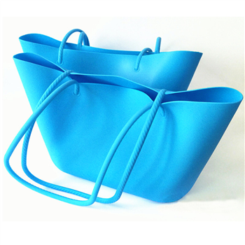 Women Candy Color Silicone Tote handbag