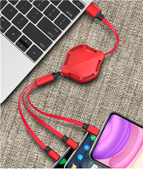 3 in 1 Retractable Charging Cable 