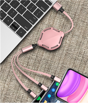 3 in 1 Retractable Charging Cable 