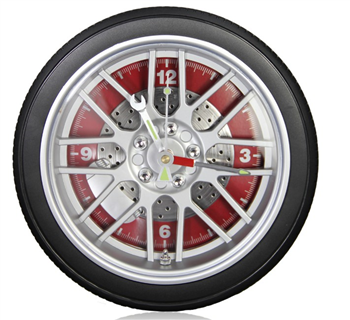 14" Diameter Tire Rim Clock