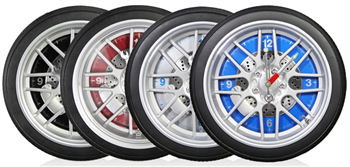 14" Diameter Tire Rim Clock