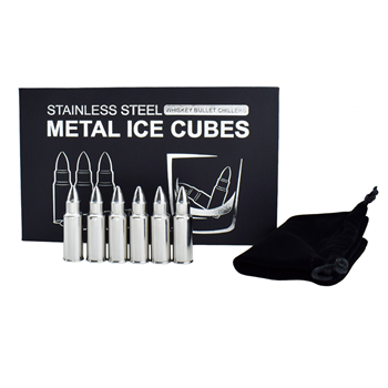 Stainless Steel Whisky Bullest  with Case