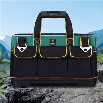 Deluxe 17" Tool Tote Bag With Molded Base