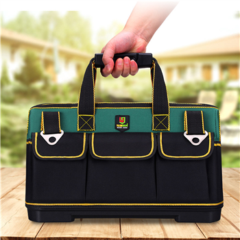 Deluxe 17" Tool Tote Bag With Molded Base