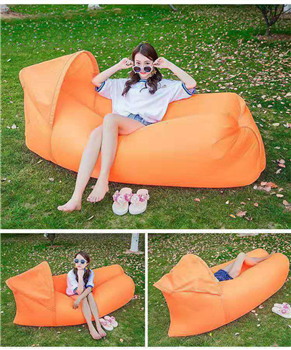 Inflatable Lounger Sofa With Sun Shade
