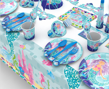Customized Disposable Party Tableware 16 Set in One 
