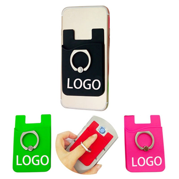 Silicone Phone Wallet With Ring