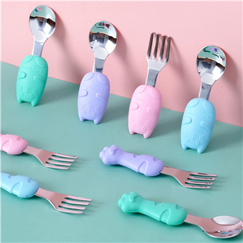 Baby Stainless Steel Fork And Spoon Set