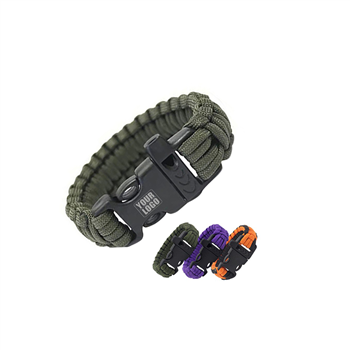 Paracord Bracelet With Whistle