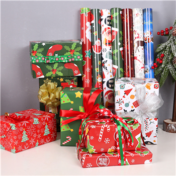 Customized Christmas/ Holiday Gift Wrapping Paper Rolls 30 x 120