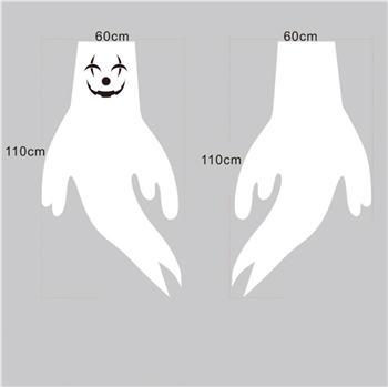 Halloween Ghost Shape Flag