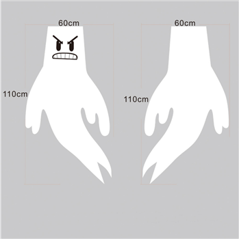 Halloween Ghost Shape Flag