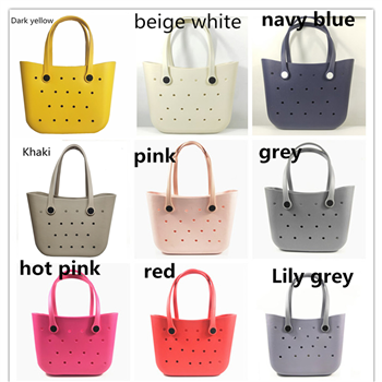 Beach Silicone Hole Tote Bag