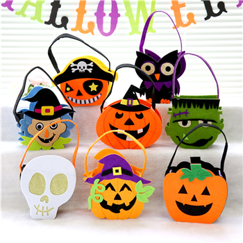 Halloween Felt Trick or Treat Candy Bag